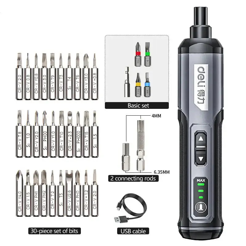Cordless Electric Screwdriver Set (5 different sets available) - 34set Style 2 - HBC