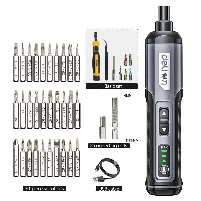 Cordless Electric Screwdriver Set (5 different sets available) - 34set Style 3 - HBC