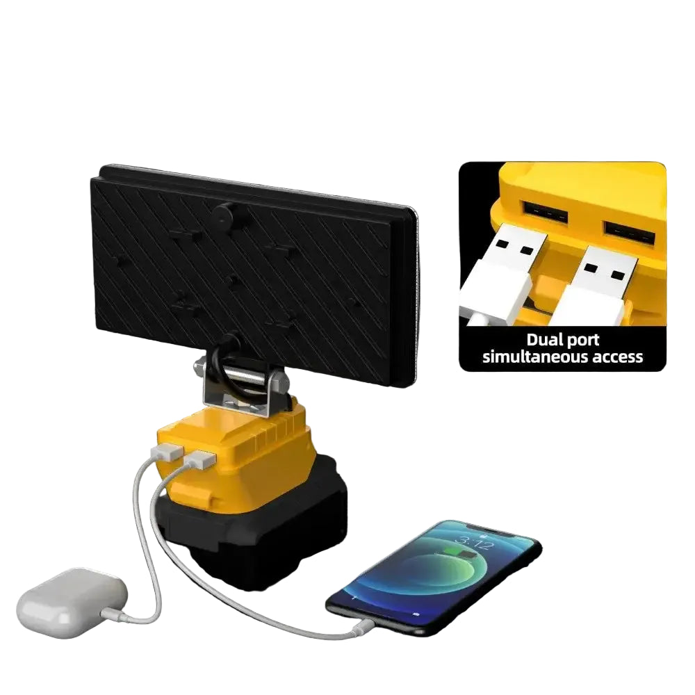Cordless LED Work Light for Dewalt 20V Battery Flood Light USB Charging Port Portable Flashlight for Emergency,자동차 정비