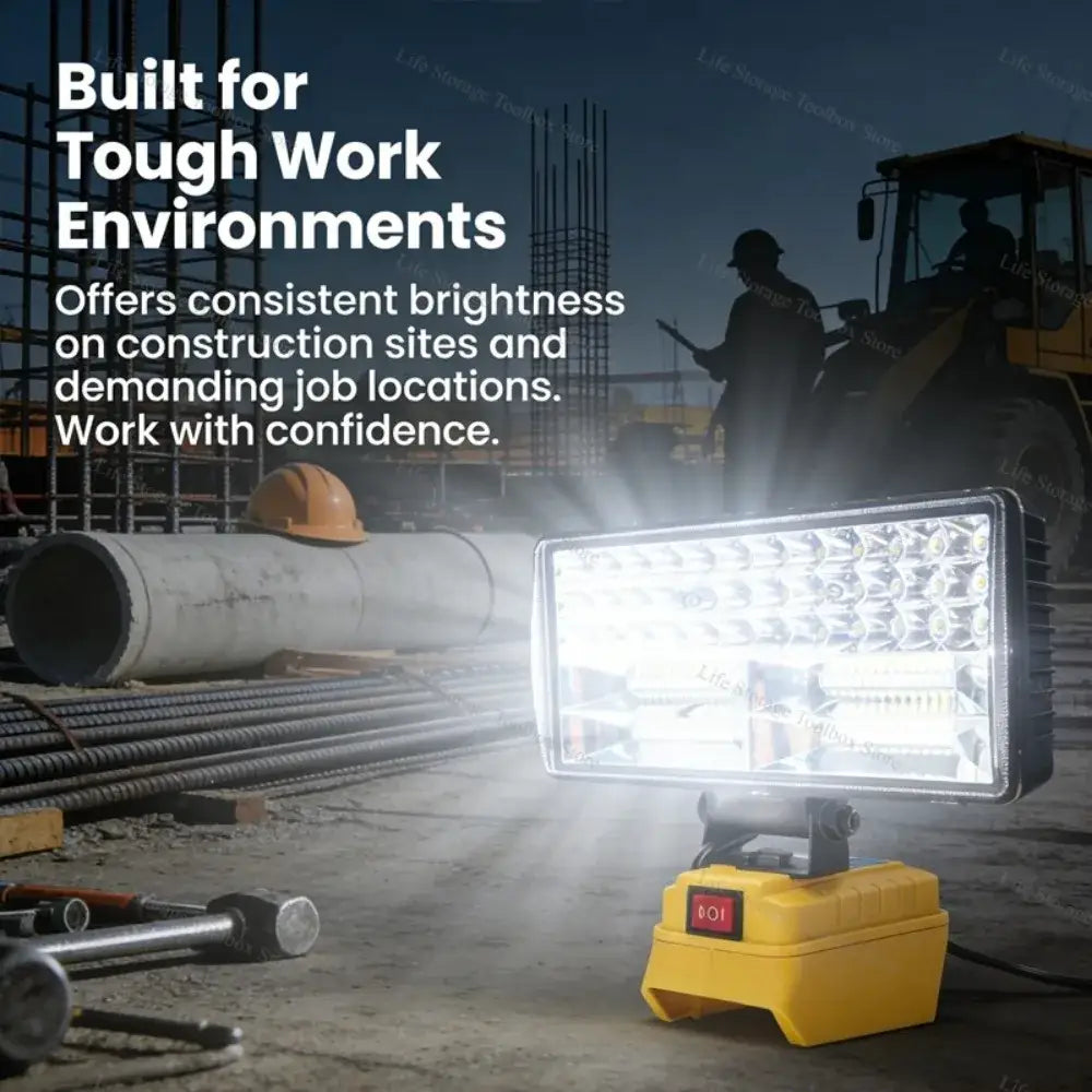 Cordless LED Work Light for Dewalt 20V Battery Flood Light USB Charging Port Portable Flashlight for Emergency,자동차 정비