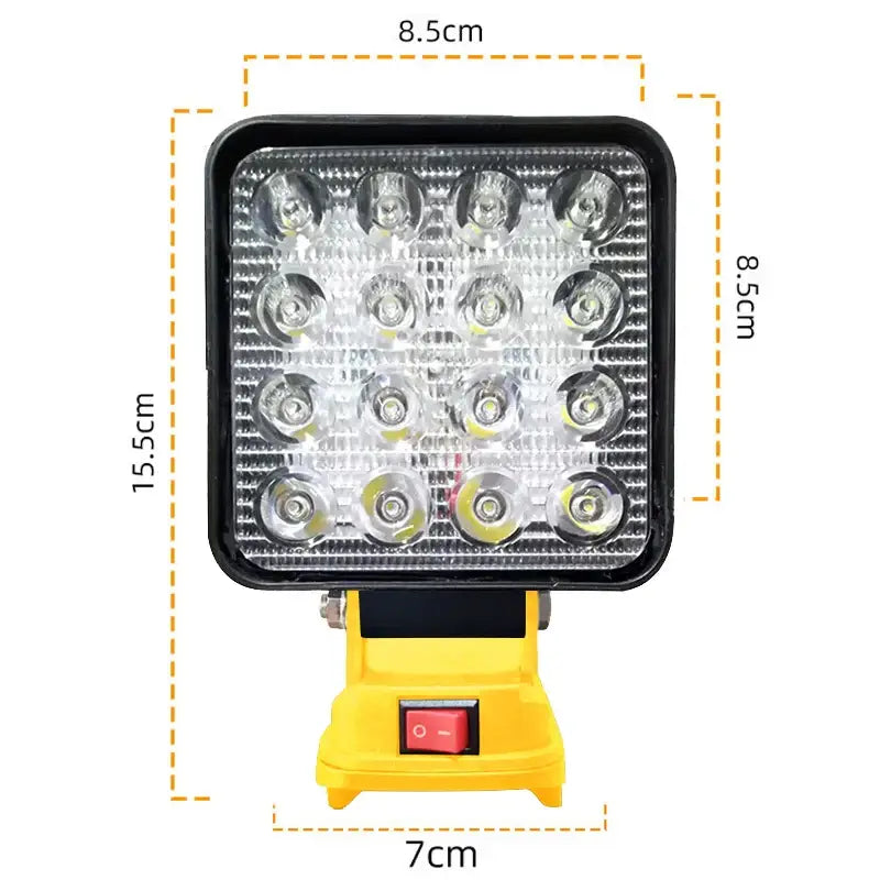 Cordless LED Work Light for Dewalt 20V Battery Flood Light USB Charging Port Portable Flashlight for Emergency,자동차 정비