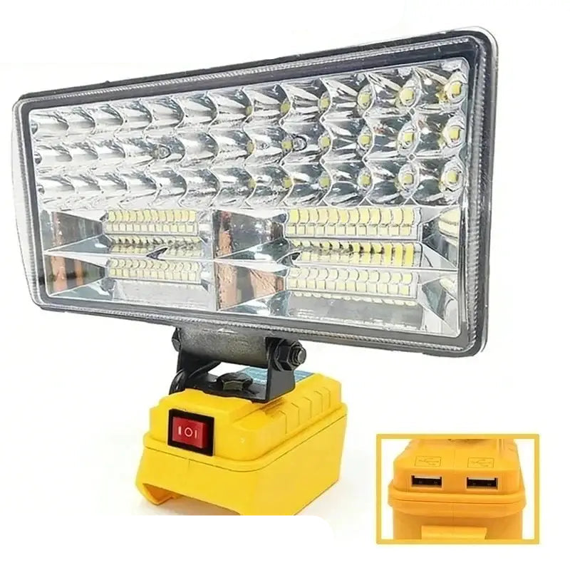 Cordless LED Work Light for Dewalt 20V Battery Flood Light USB Charging Port Portable Flashlight for Emergency,자동차 정비