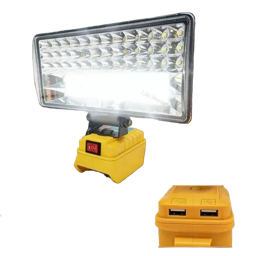 Cordless LED Work Light for Dewalt 20V Battery Flood Light USB Charging Port Portable Flashlight for Emergency,자동차 정비