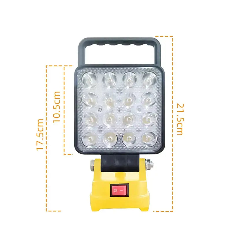 Cordless LED Work Light for Dewalt 20V Battery Flood Light USB Charging Port Portable Flashlight for Emergency,자동차 정비