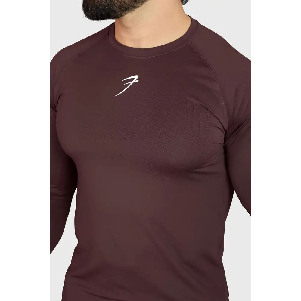 Core Fullsleeves T-shirt Brown - Tshirts
