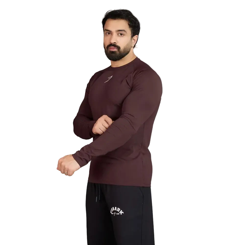 Core Fullsleeves T-shirt Brown - Tshirts