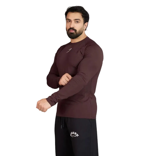 Core Fullsleeves T-shirt Brown - Tshirts