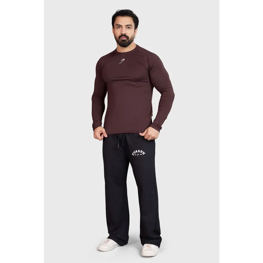 Core Fullsleeves T-shirt Brown - Tshirts