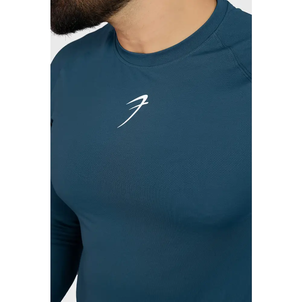 Core Fullsleeves T-shirt Orion Blue - Tshirts