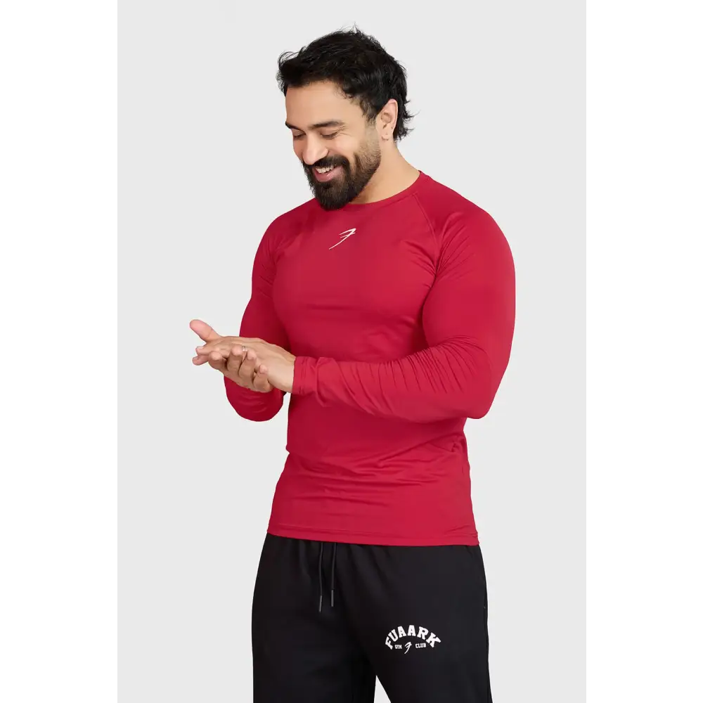 Core Fullsleeves T-shirt Red - Tshirts