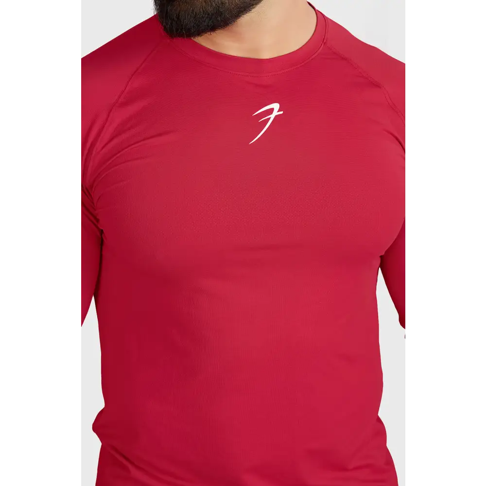 Core Fullsleeves T-shirt Red - Tshirts