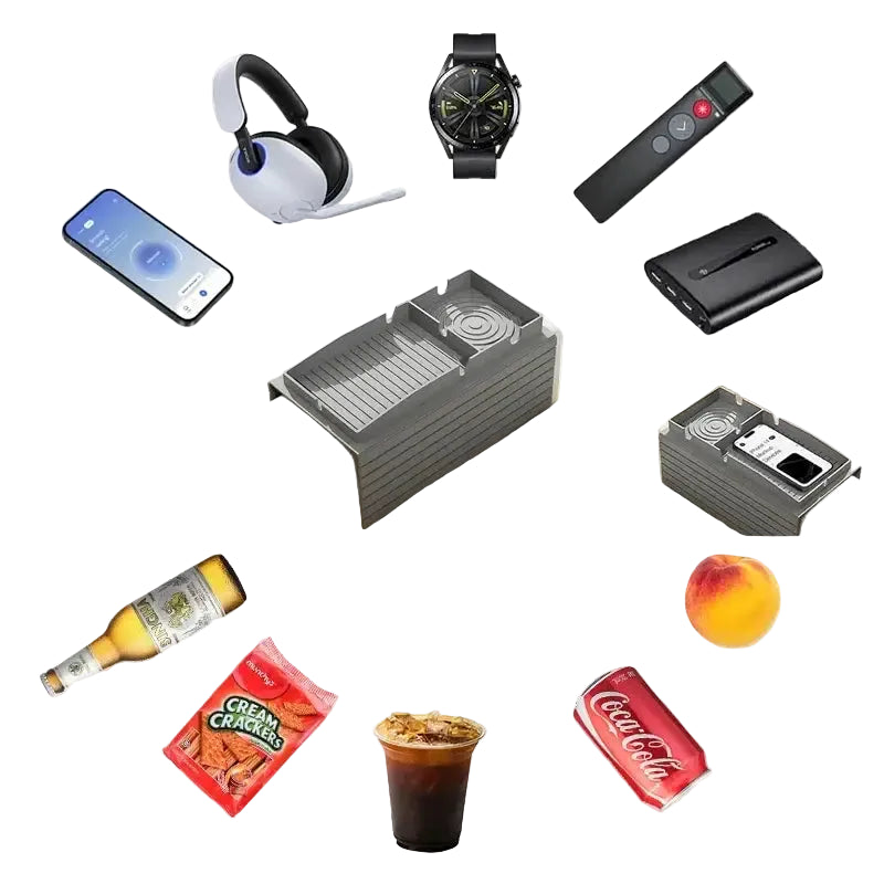 Couch Cup Holder Silicone Anti-Slip Sofa Storage Box Arm Chair Couch Recliner Remote Control Organizer Holder Sofa