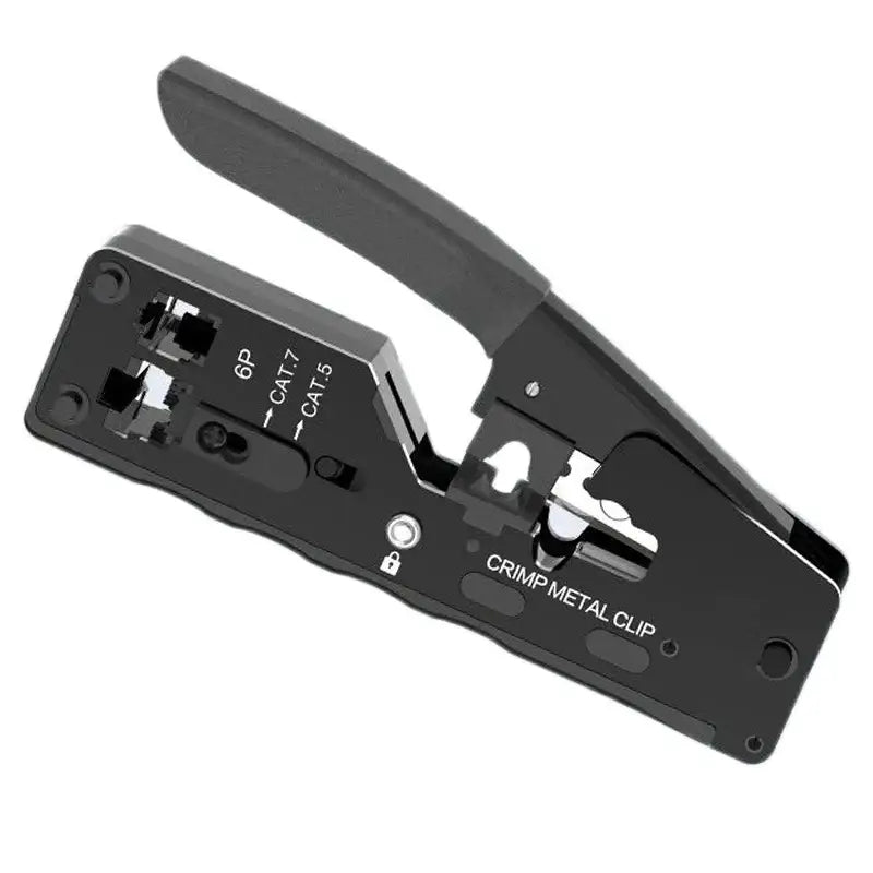 Crimping & Stripping Tool with 8P/6P Ethernet Connectors (different colours available) - Black / Crimp Plier - HBC