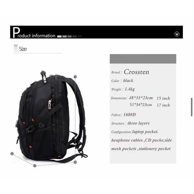 Crossten Backpack (45L) 11