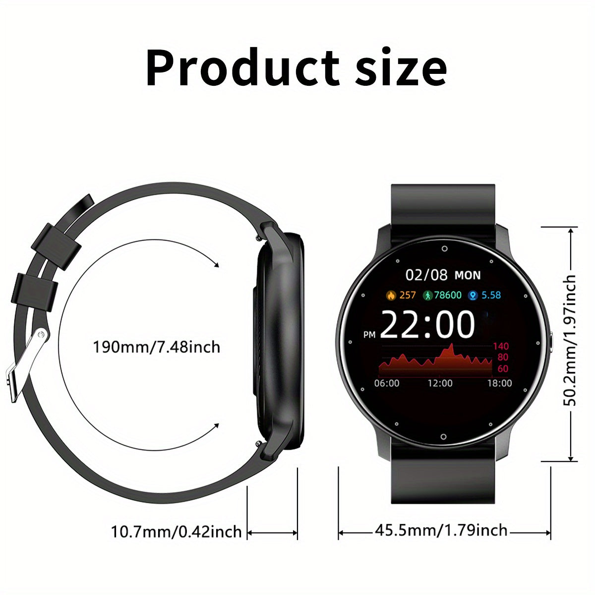 LIGE Women's Smartwatch – With Call Function, Multi-Sport Modes