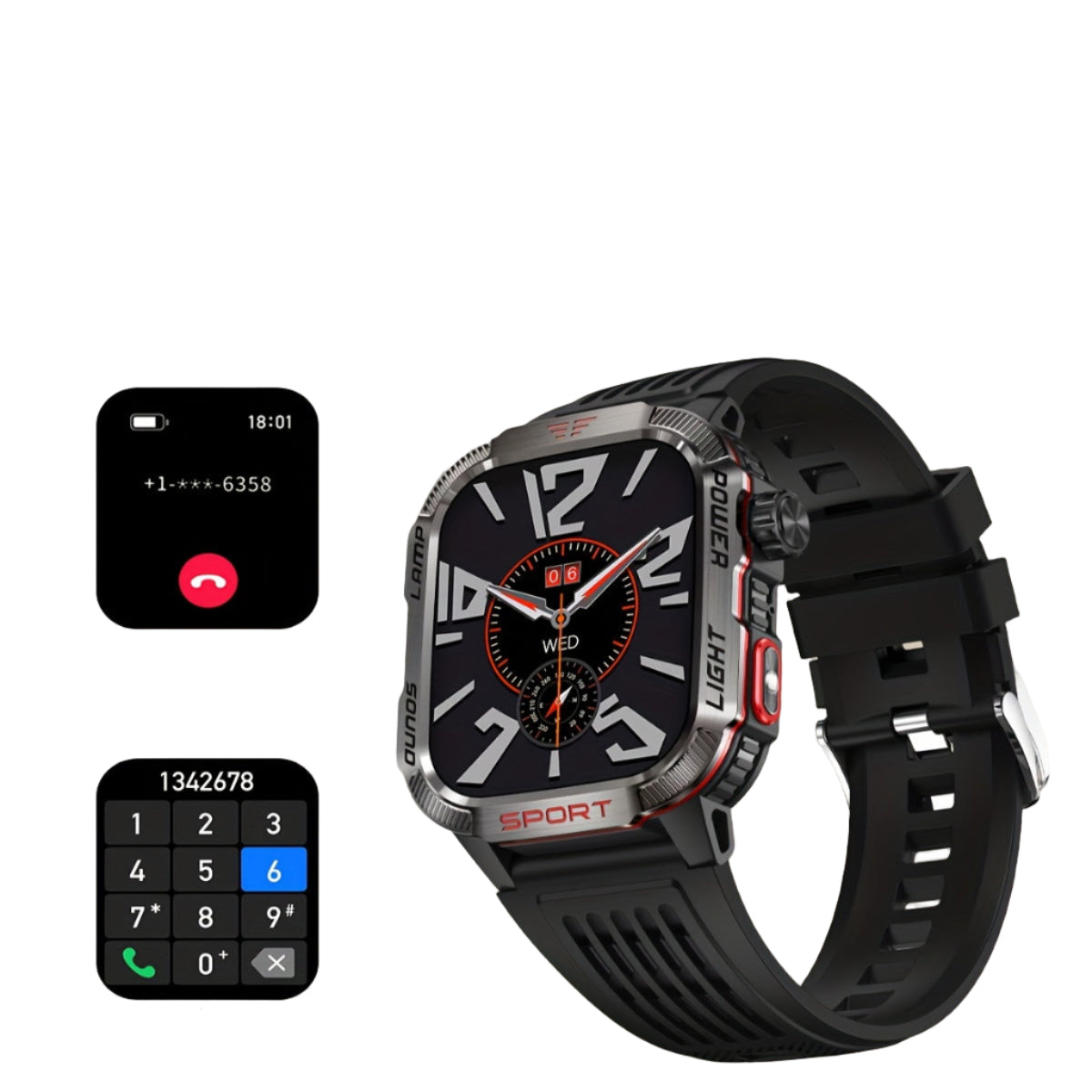 LIGE Smartwatch – HD Touch Display, Wireless Calls, Notifications, Pedometer & Long Battery Life
