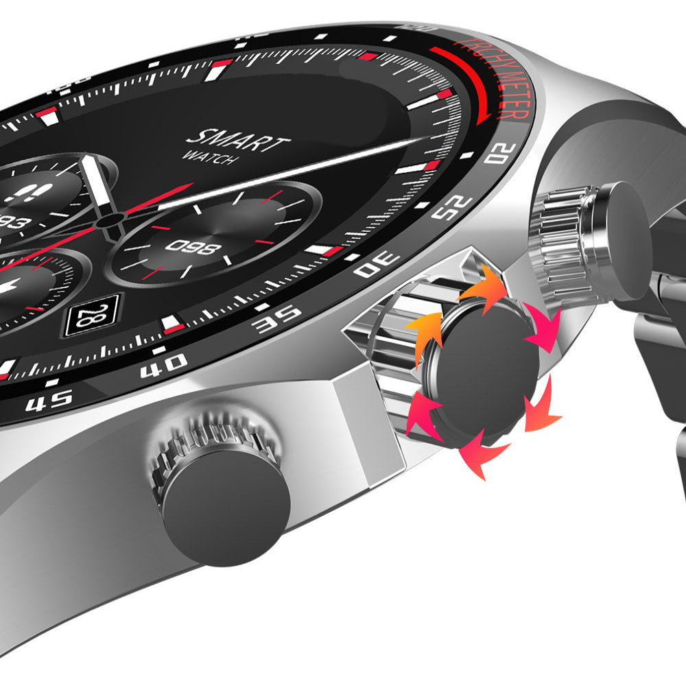 LIGE Men's Smart Watch – Touch Screen with Wireless Calls & Fitness Tracking (6 designs available)