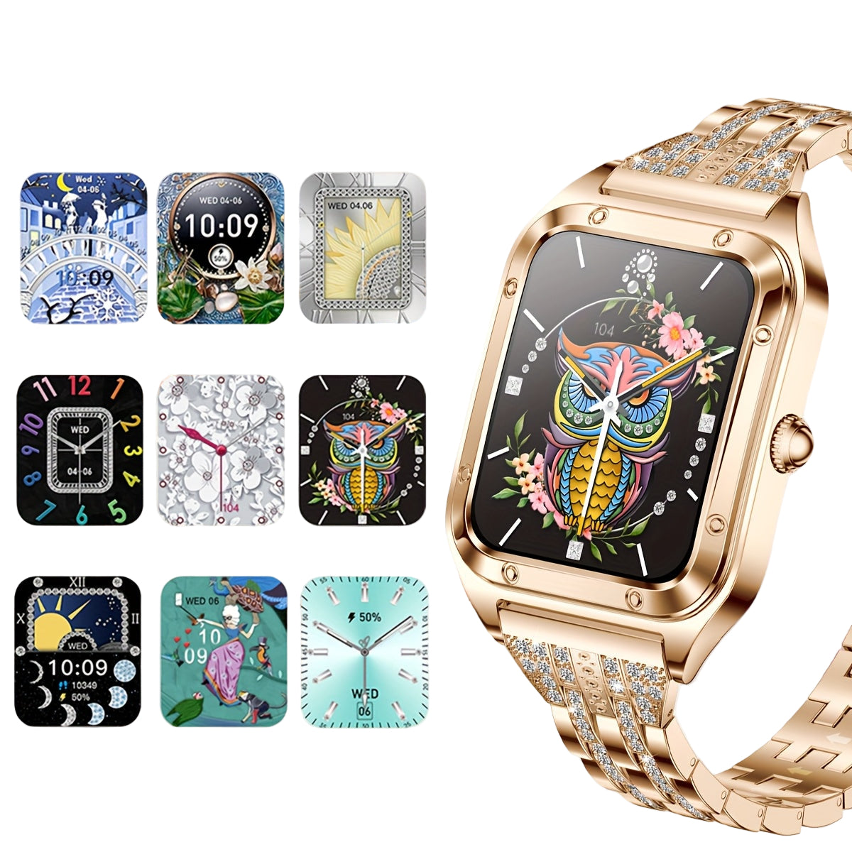 LIGE Women's Smartwatch – Full Touch Screen