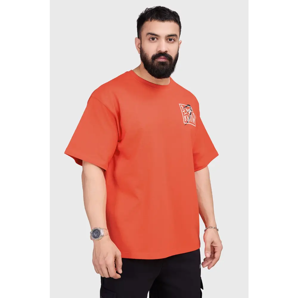 Dapper Oversized T-shirt Orange - Tshirts