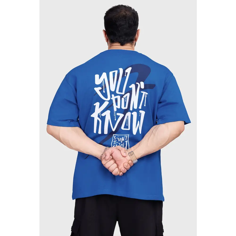 Dapper Oversized T-shirt Royal Blue - Tshirts