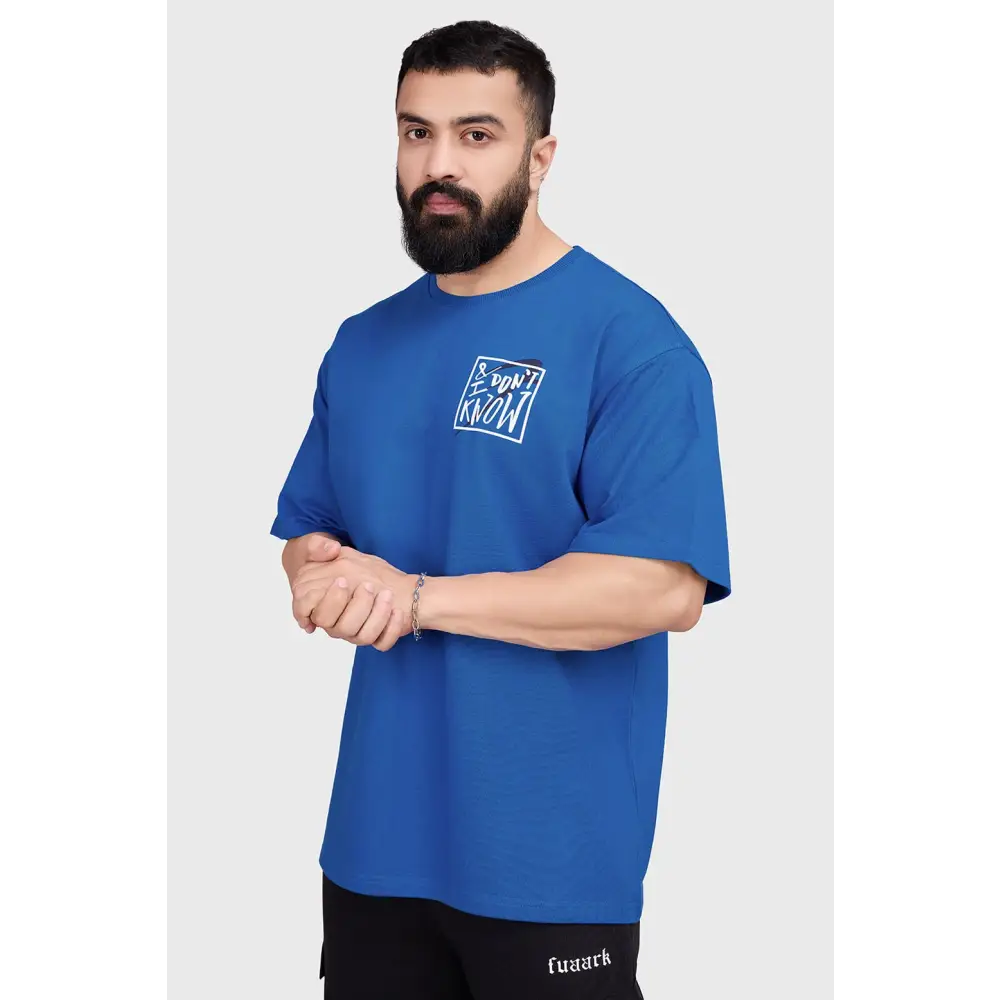 Dapper Oversized T-shirt Royal Blue - Tshirts