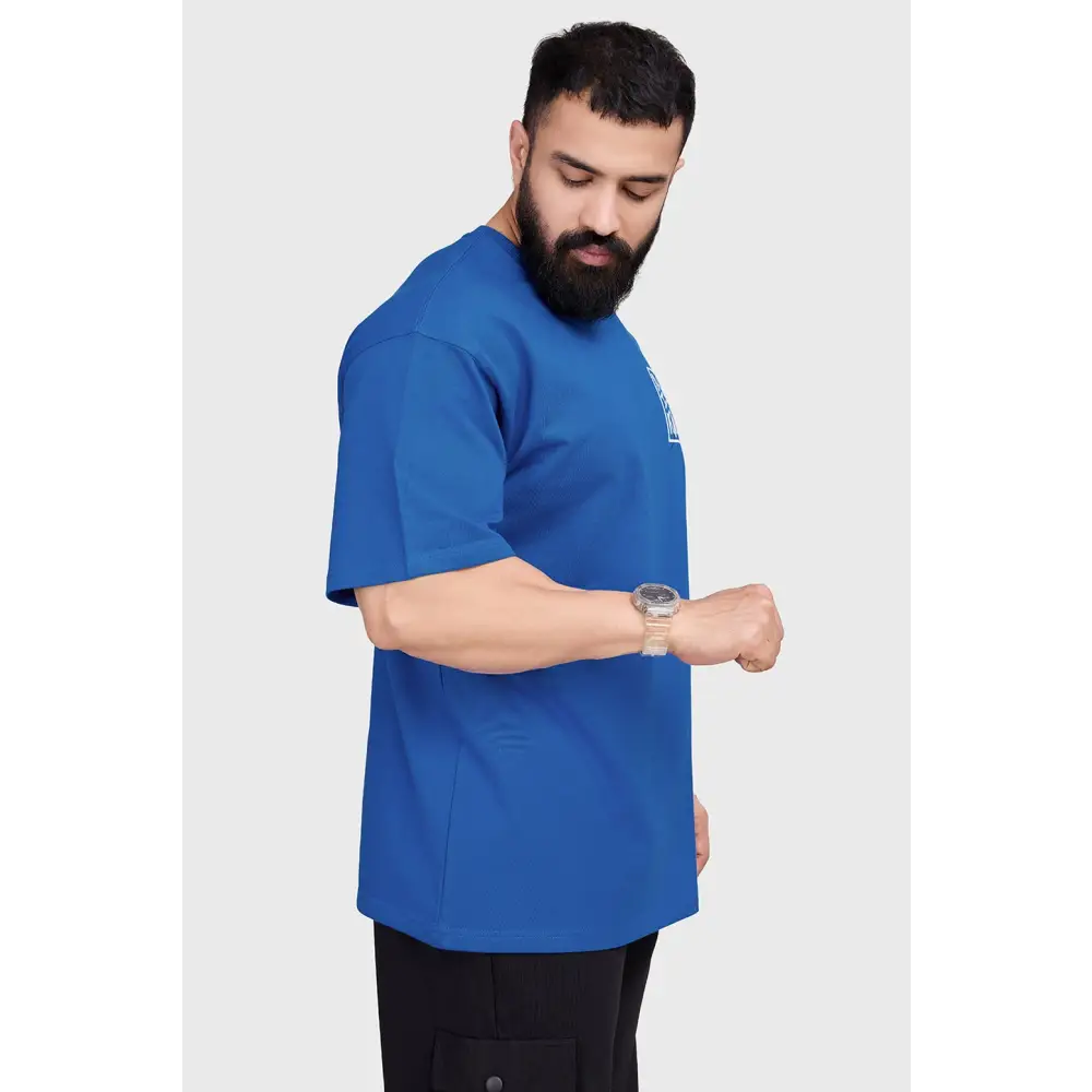 Dapper Oversized T-shirt Royal Blue - Tshirts