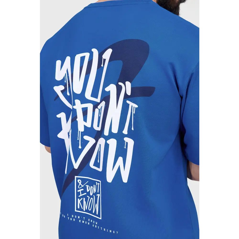Dapper Oversized T-shirt Royal Blue - Tshirts