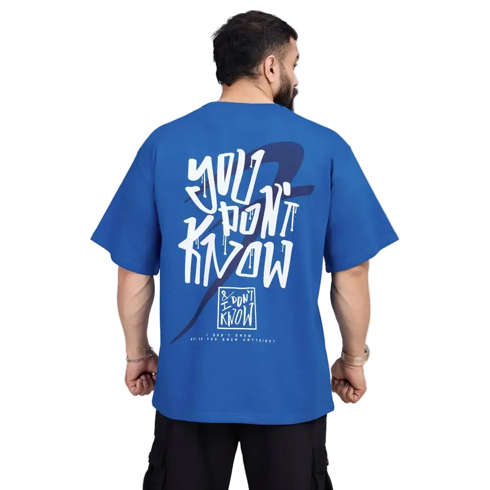 Dapper Oversized T-shirt Royal Blue - Tshirts
