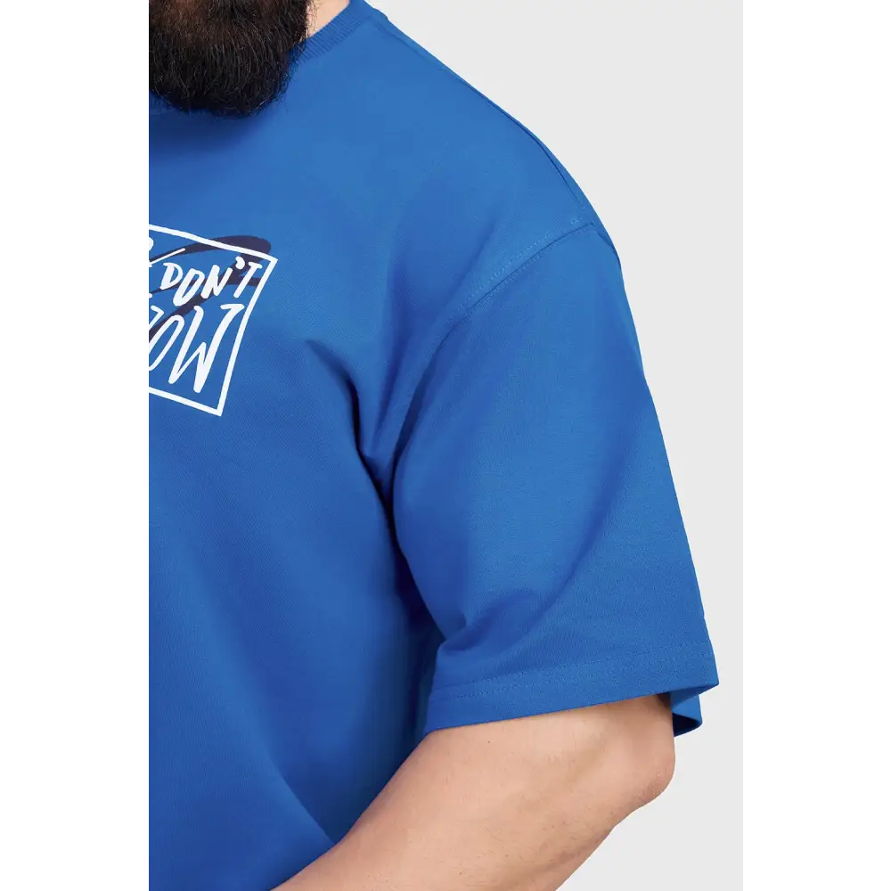 Dapper Oversized T-shirt Royal Blue - Tshirts