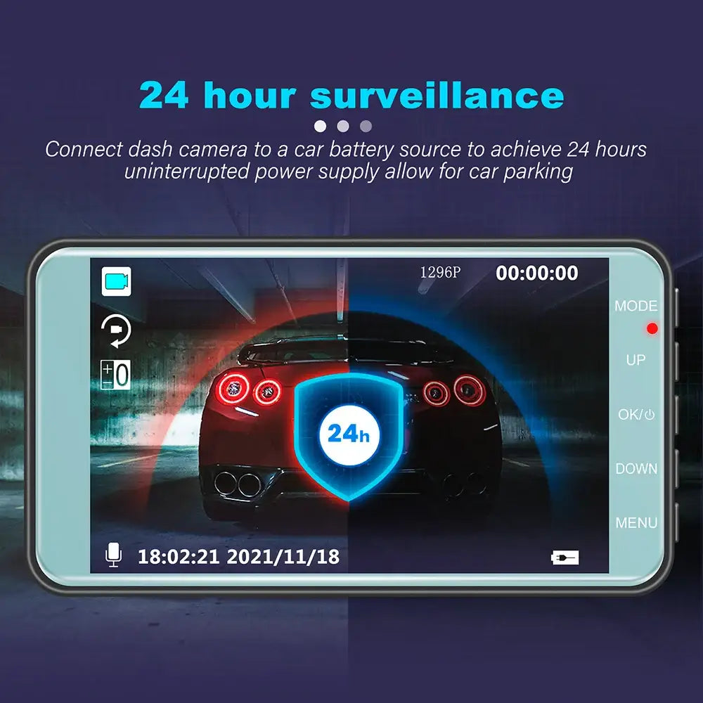 Dash Cam Full HD 1080P Car DVR Rear View Car Camera Video Recorder Car Accessories Night Vision Vehicle Black Box Auto