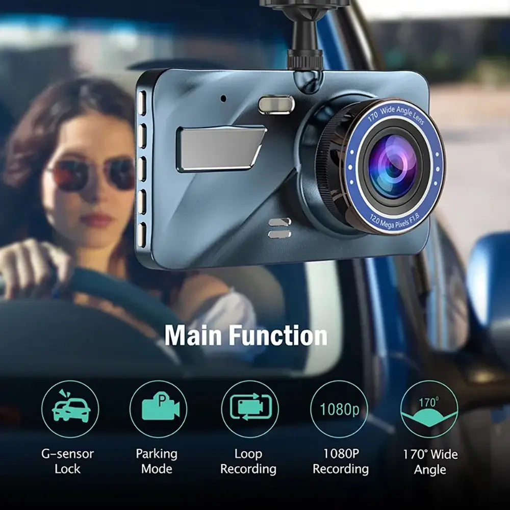 Dash Cam Full HD 1080P Car DVR Rear View Car Camera Video Recorder Car Accessories Night Vision Vehicle Black Box Auto