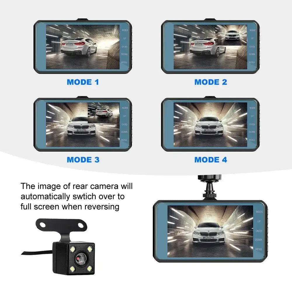Dash Cam Full HD 1080P Car DVR Rear View Car Camera Video Recorder Car Accessories Night Vision Vehicle Black Box Auto