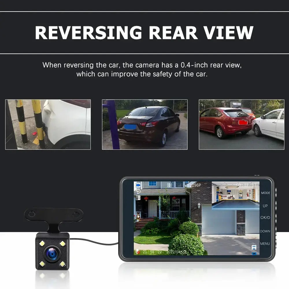 Dash Cam Full HD 1080P Car DVR Rear View Car Camera Video Recorder Car Accessories Night Vision Vehicle Black Box Auto