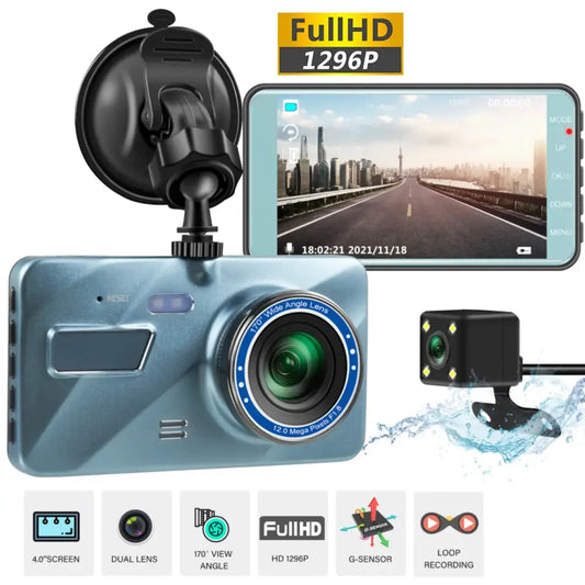 Dash Cam Full HD 1080P Car DVR Rear View Car Camera Video Recorder Car Accessories Night Vision Vehicle Black Box Auto