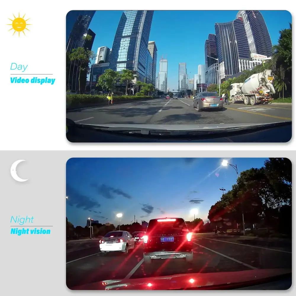 Dash Cam Full HD 1080P Car DVR Rear View Car Camera Video Recorder Car Accessories Night Vision Vehicle Black Box Auto