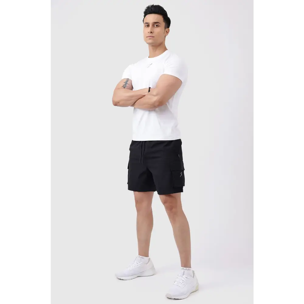 Delta Cargo Shorts Black - Shorts