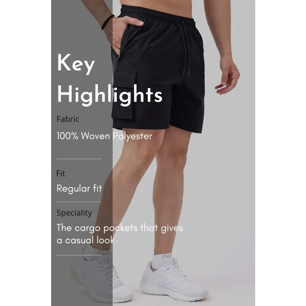 Delta Cargo Shorts Black - Shorts