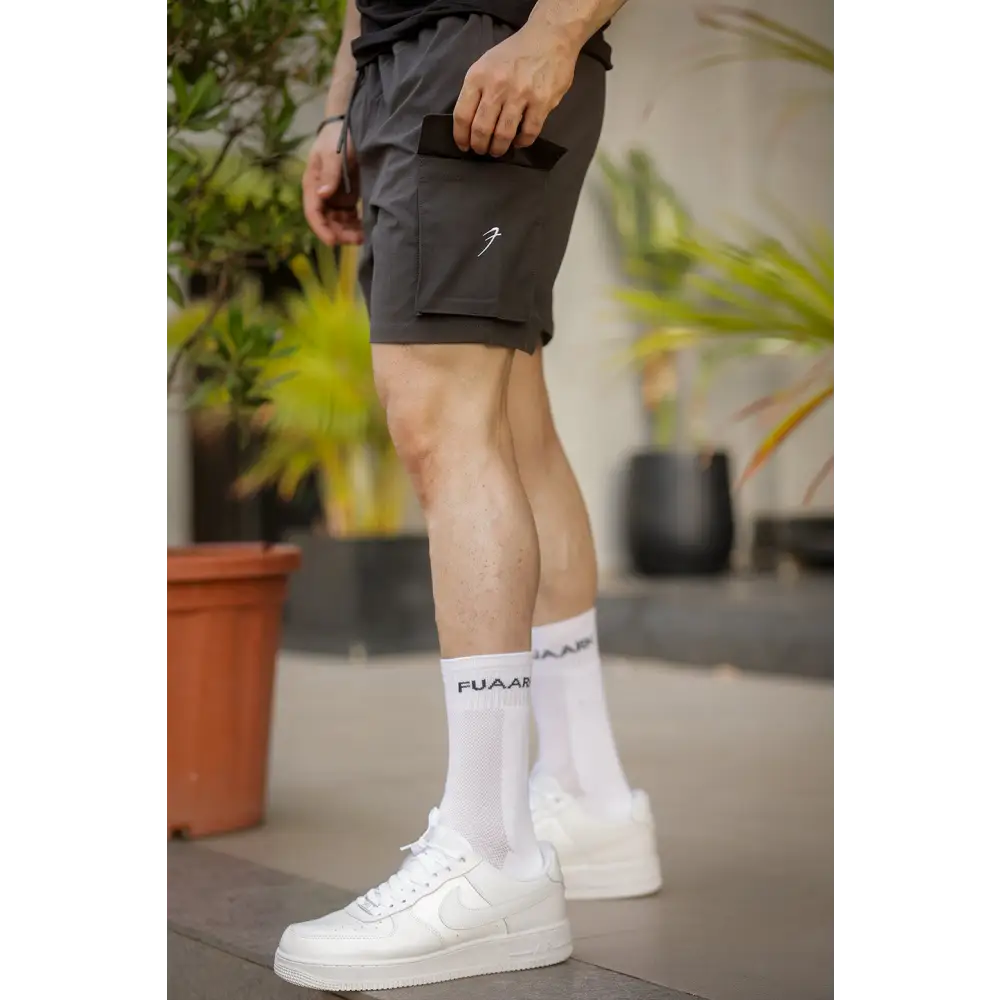 Delta Cargo Shorts Grey - Shorts