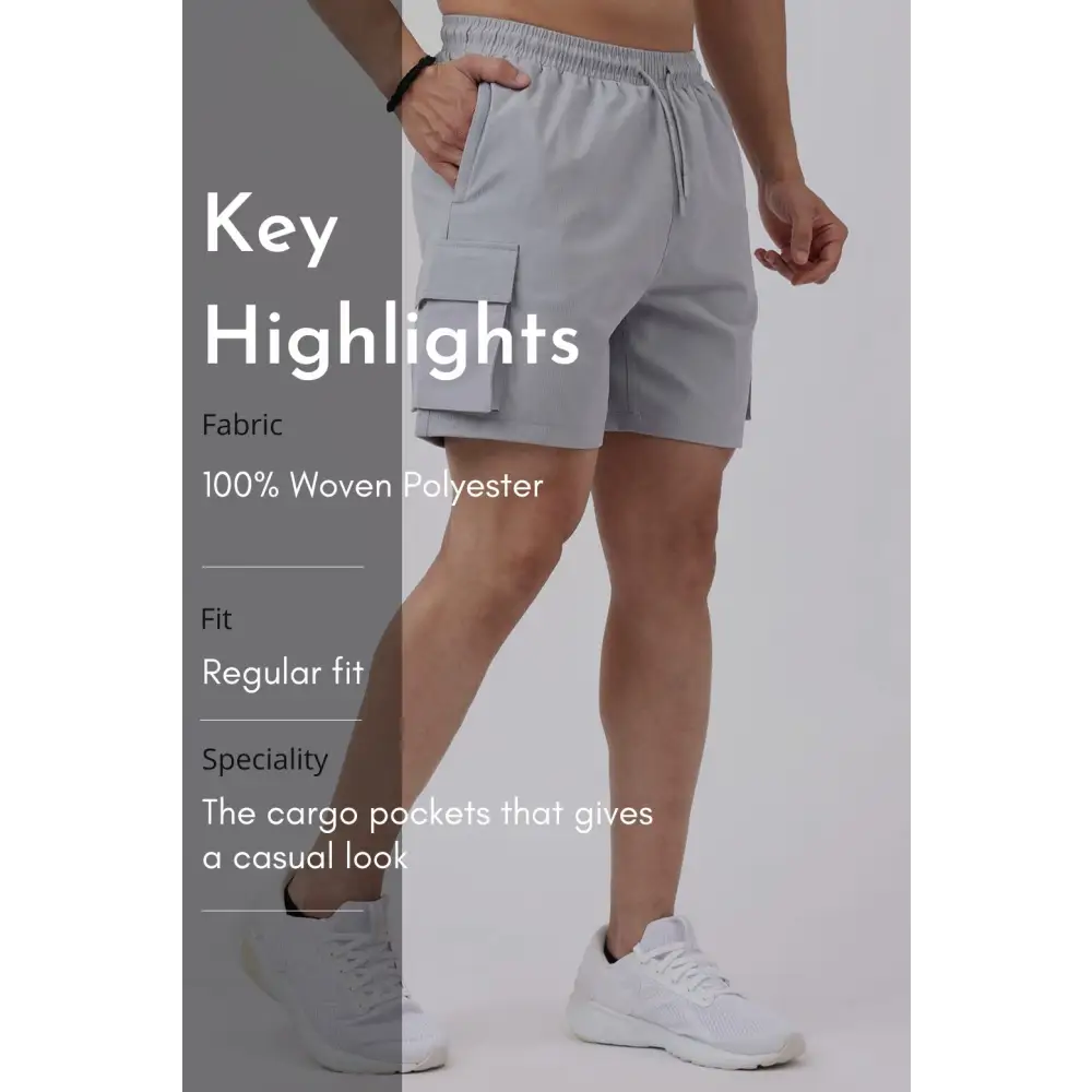Delta Cargo Shorts Light Grey - Shorts