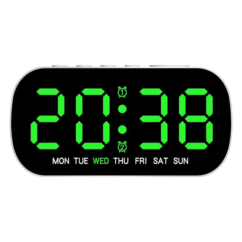 Digital Alarm Clock – USB Powered LED (different colours available) - Green - HBC