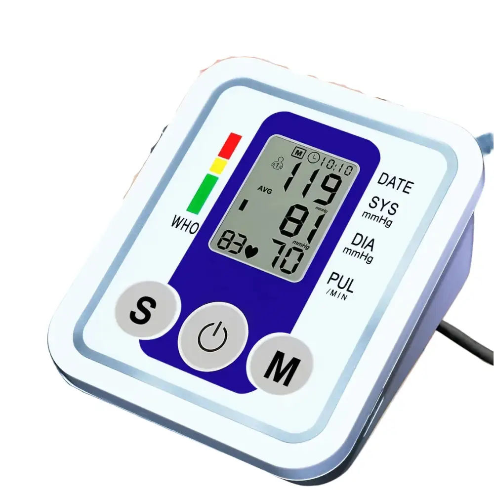 Digital Arm Blood Pressure Test Kit – Automatic BP & Heart Rate Monitor - Blood Pressure Monitor - HBC