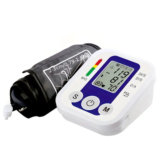 Digital Arm Blood Pressure Test Kit – Automatic BP & Heart Rate Monitor - Blood Pressure Monitor - HBC