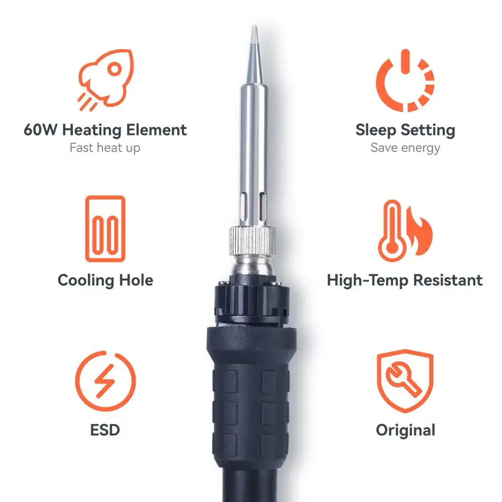 Digital Electric Soldering Iron Kit with Helping Hands (different plug type available) - HBC