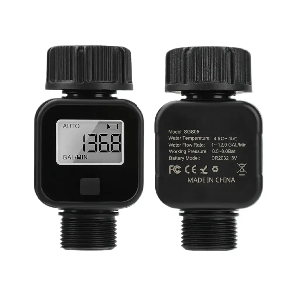 Digital LCD Water Flow Meter for Garden Irrigation (2 models available) - SS