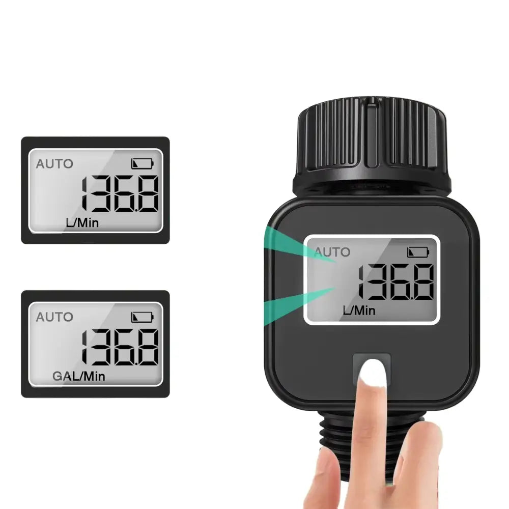 Digital LCD Water Flow Meter for Garden Irrigation (2 models available) - SS