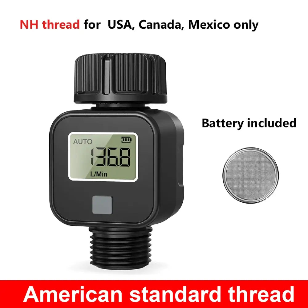 Digital LCD Water Flow Meter for Garden Irrigation (2 models available) - NH3-4-11.5-NPT - SS
