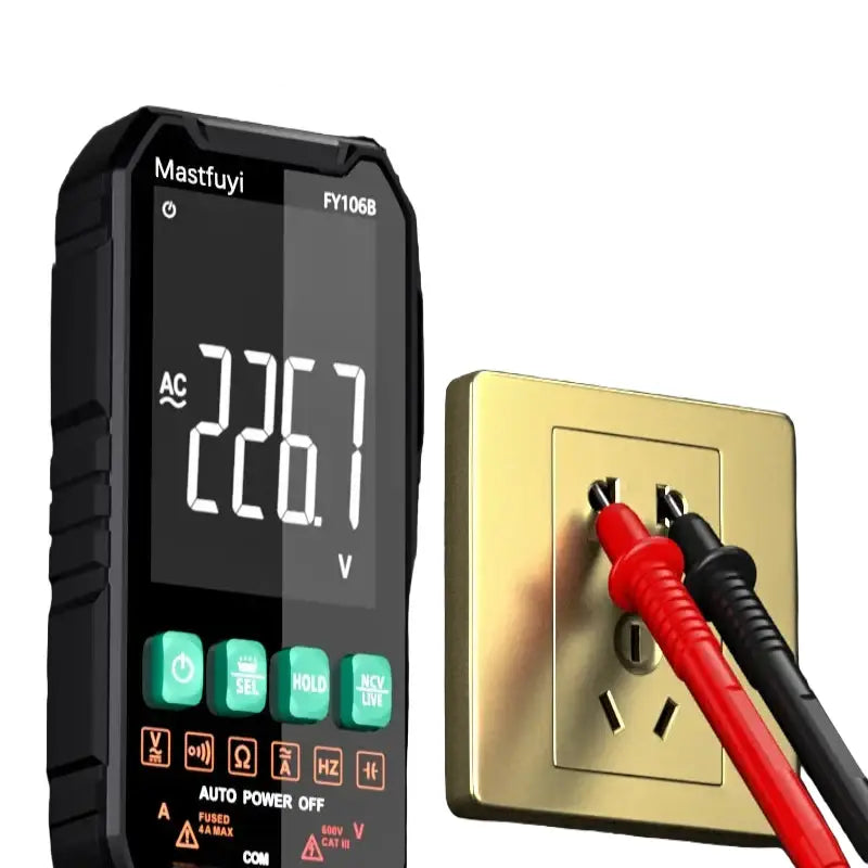Digital Multimeter 600V AC/DC True RMS Auto-Range Tester (2 models available) - FY106B - HBC