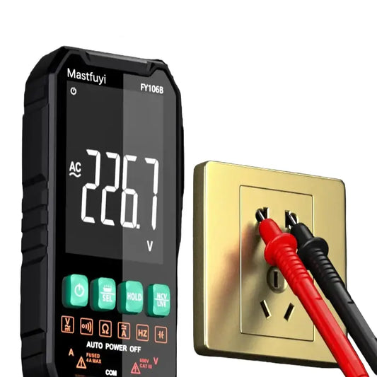Digital Multimeter 600V AC/DC True RMS Auto-Range Tester (2 models available) - FY106B - HBC