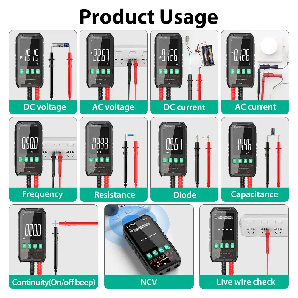 Digital Multimeter 600V AC/DC True RMS Auto-Range Tester (2 models available) - HBC