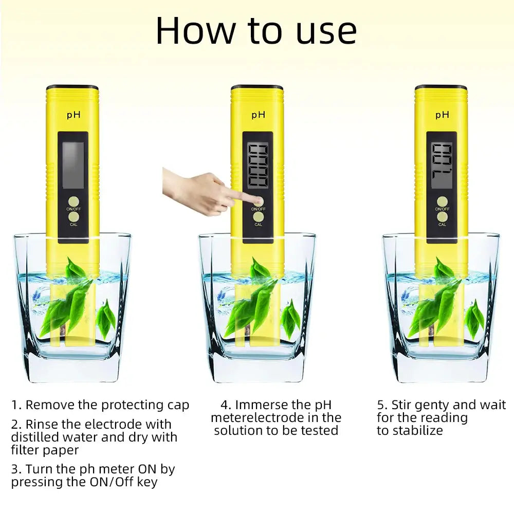 Digital pH & TDS/EC Water Quality Tester - HBC